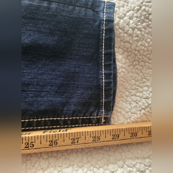 Miss Me Indigo Jeans with Cream Stitching - Picture 8 of 10